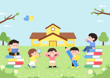 경기도교육청 평생학습관 일러스트 이미지