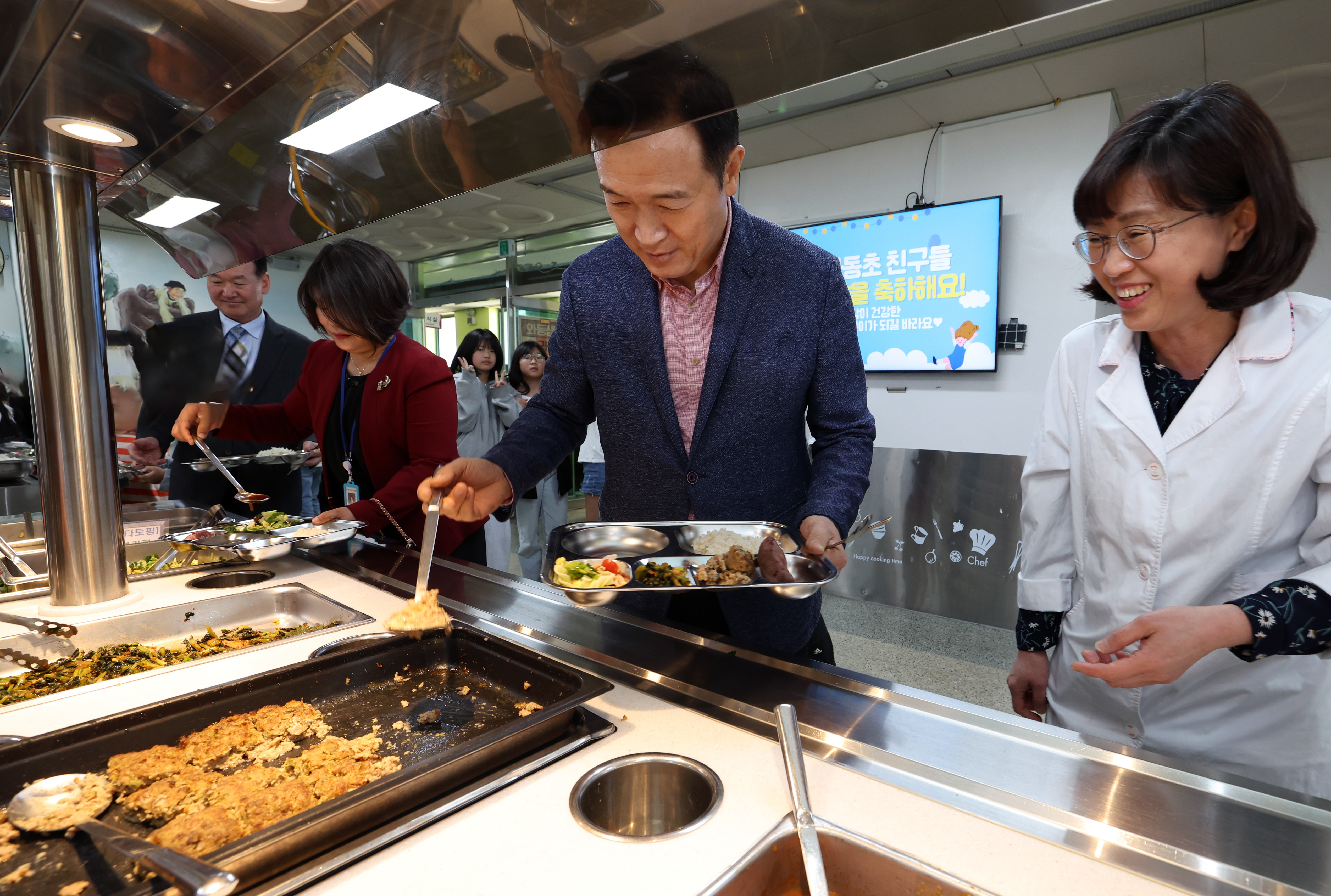 자율선택급식 파주 와동초등학교 방문2 이미지