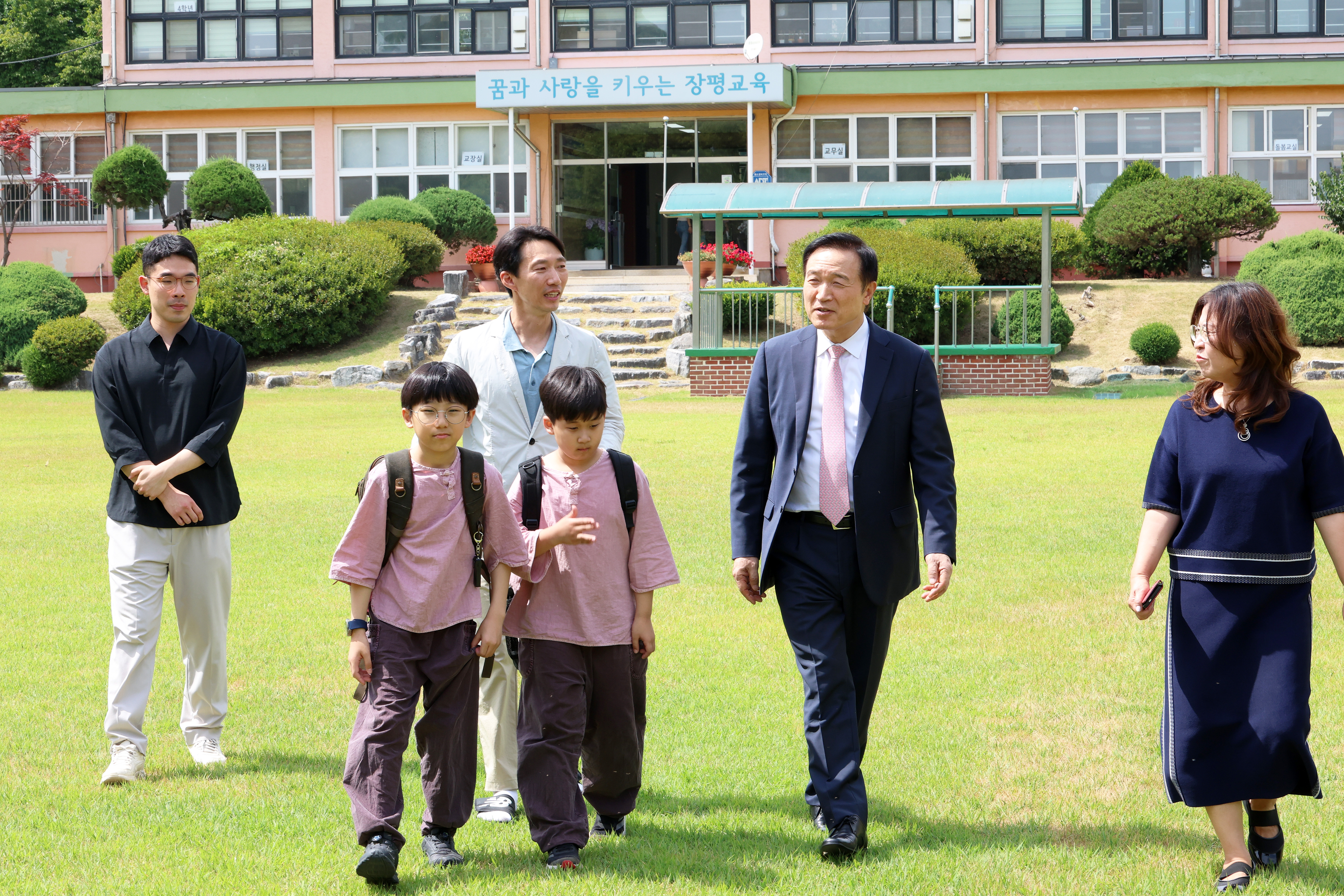 용인 장평초 학교 방문1 이미지