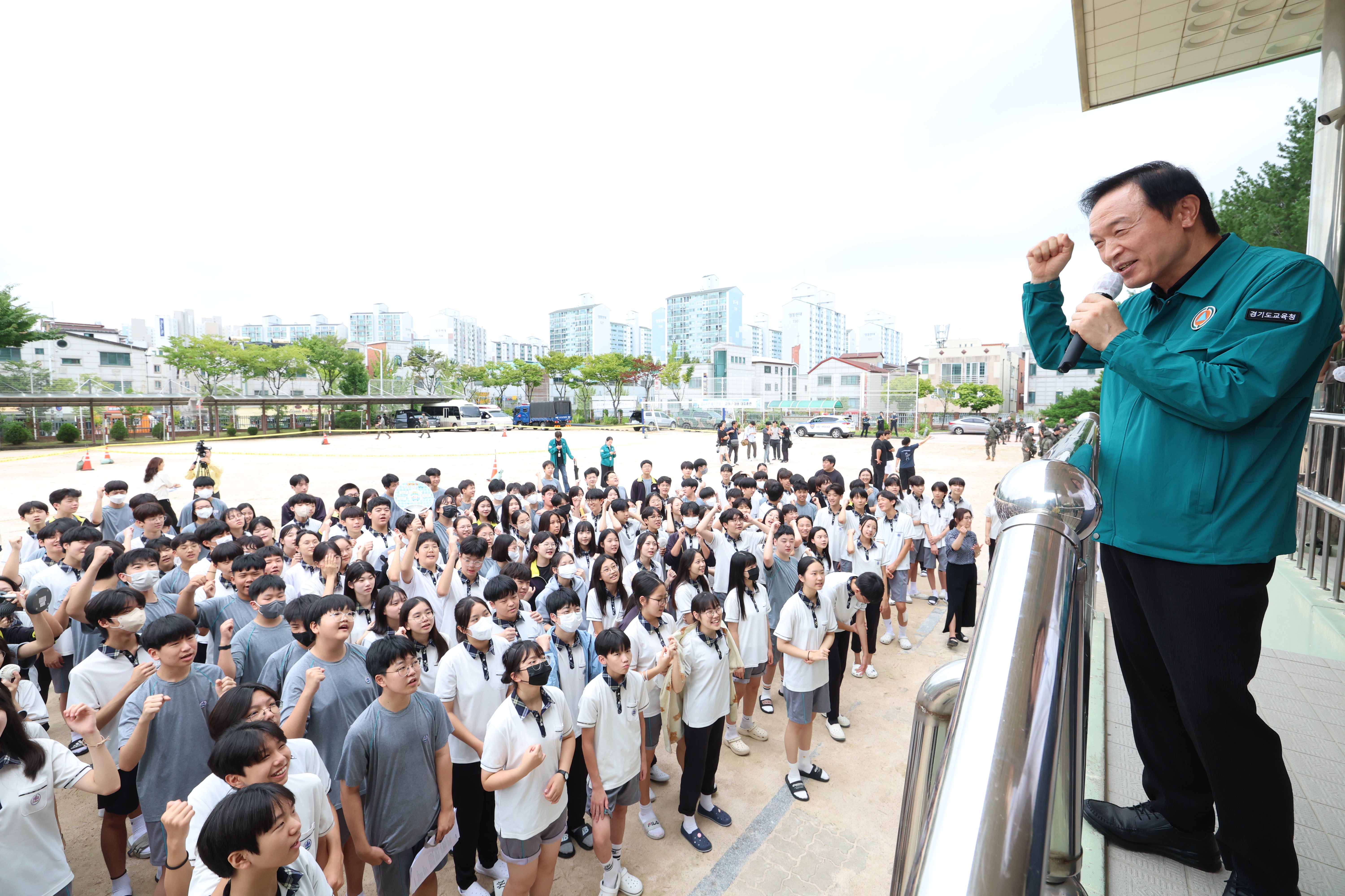 경기도교육청, 2024년 을지 연습 학교테러 대응 대피 훈련 실시1 이미지